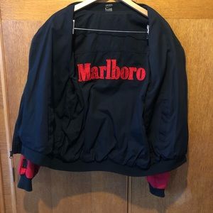 Vintage Marlboro Red reversible bomber jacket
